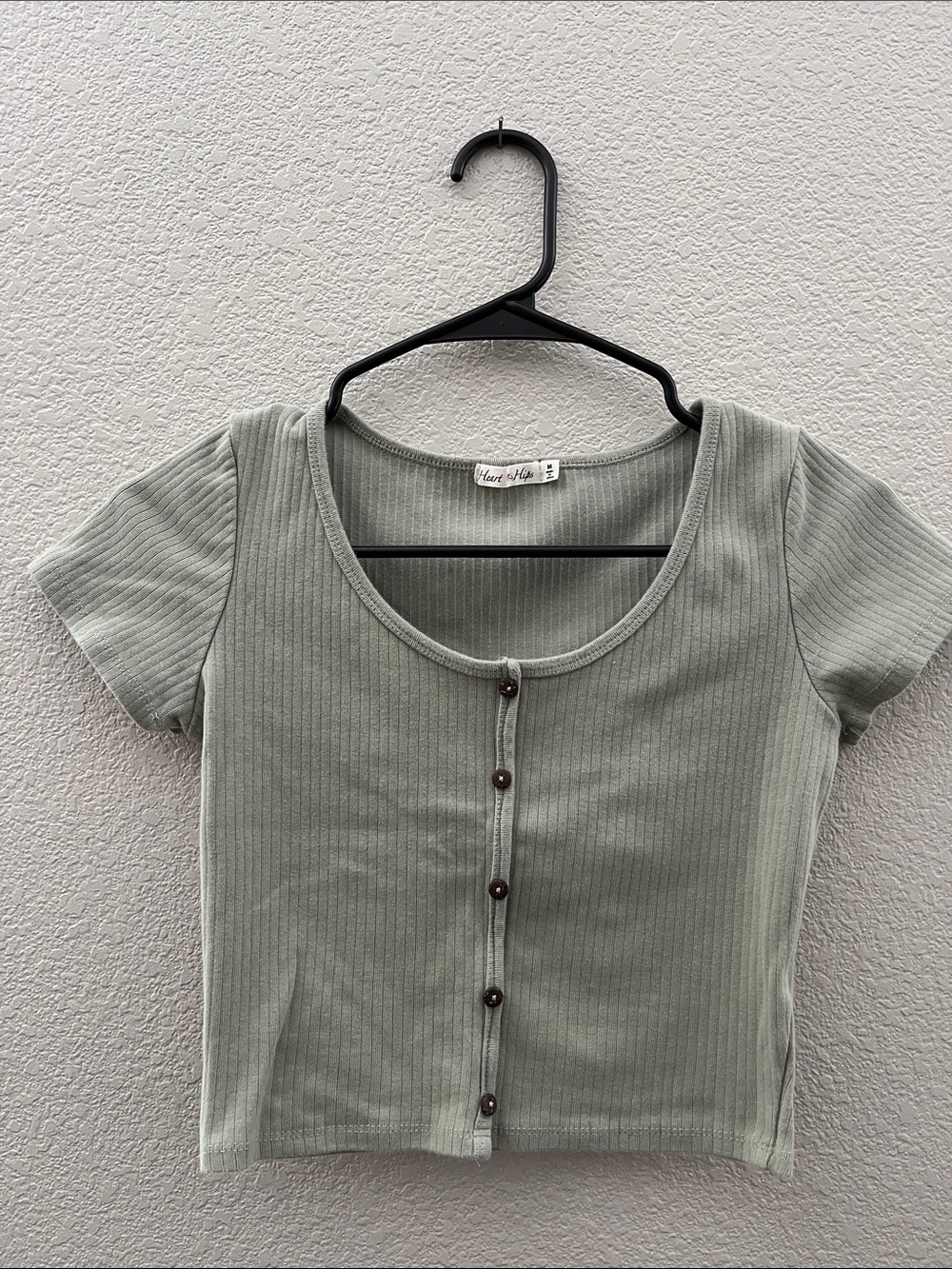 Green Crop Top